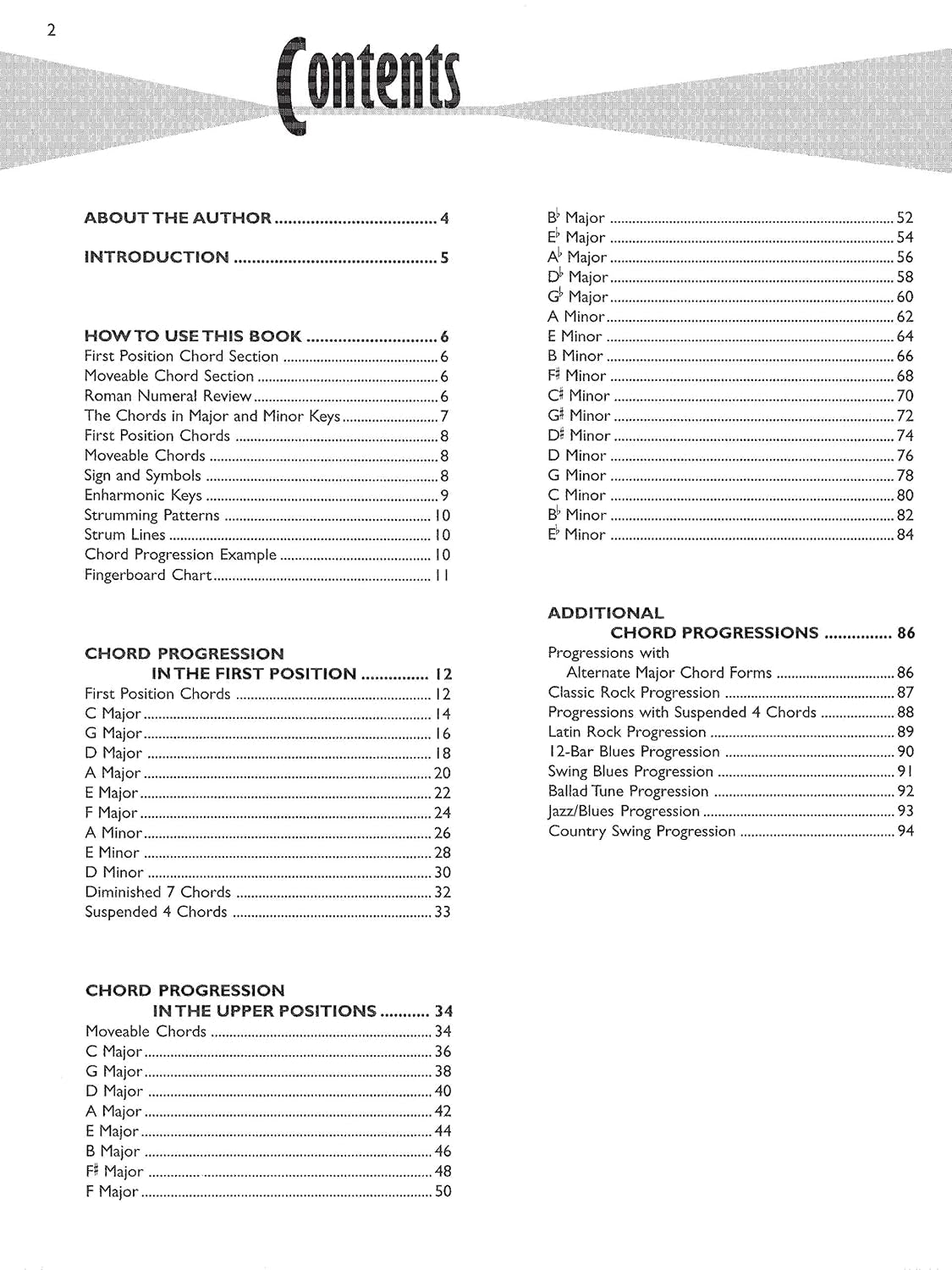 Guitar Chord Progression Encyclopedia: Includes Hundreds of Chords and Chord Progressions in All Styles in All Twelve Keys (The Ultimate Guitarist'S Reference Series)