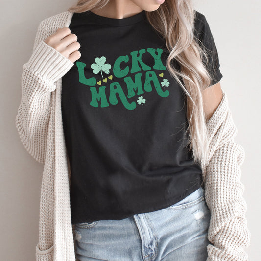Lucky Mama Graphic Tee | Shamrock | Lucky Day | Leprechaun | Clover