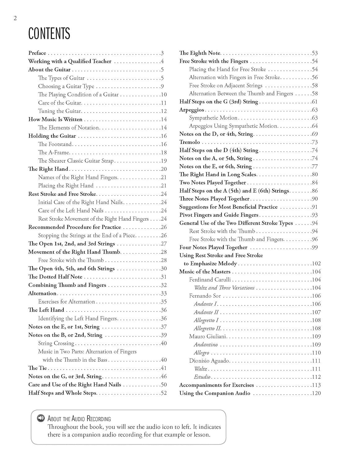 Classic Guitar Technique, Vol 1: Book & Online Audio (Shearer Series, Vol 1)
