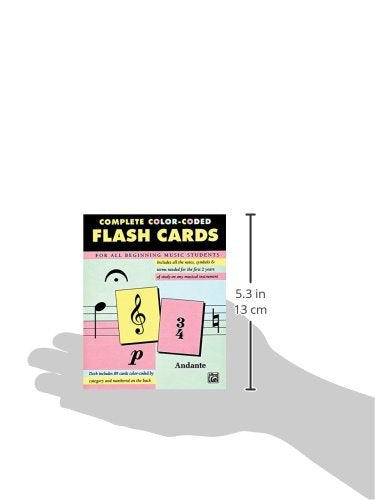 Complete Color Coded Flash Cards for All Beginning Music Students