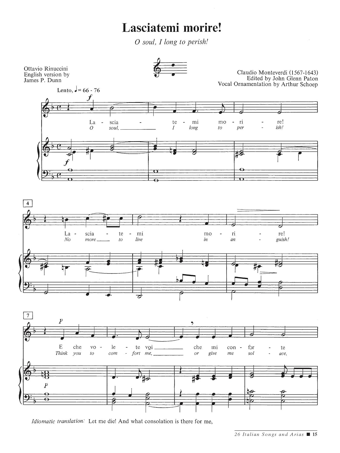 26 Italian Songs and Arias: Medium Low Voice, Book & CD