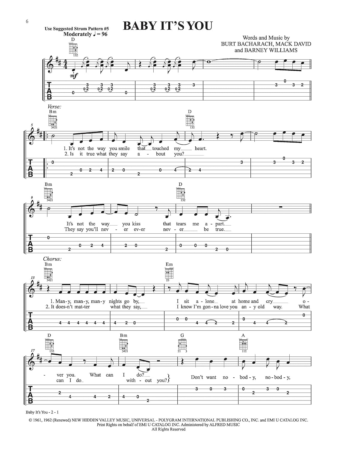 Alfred'S Easy Guitar Songs -- Classic Rock: 50 Hits of the '60S, '70S & '80S