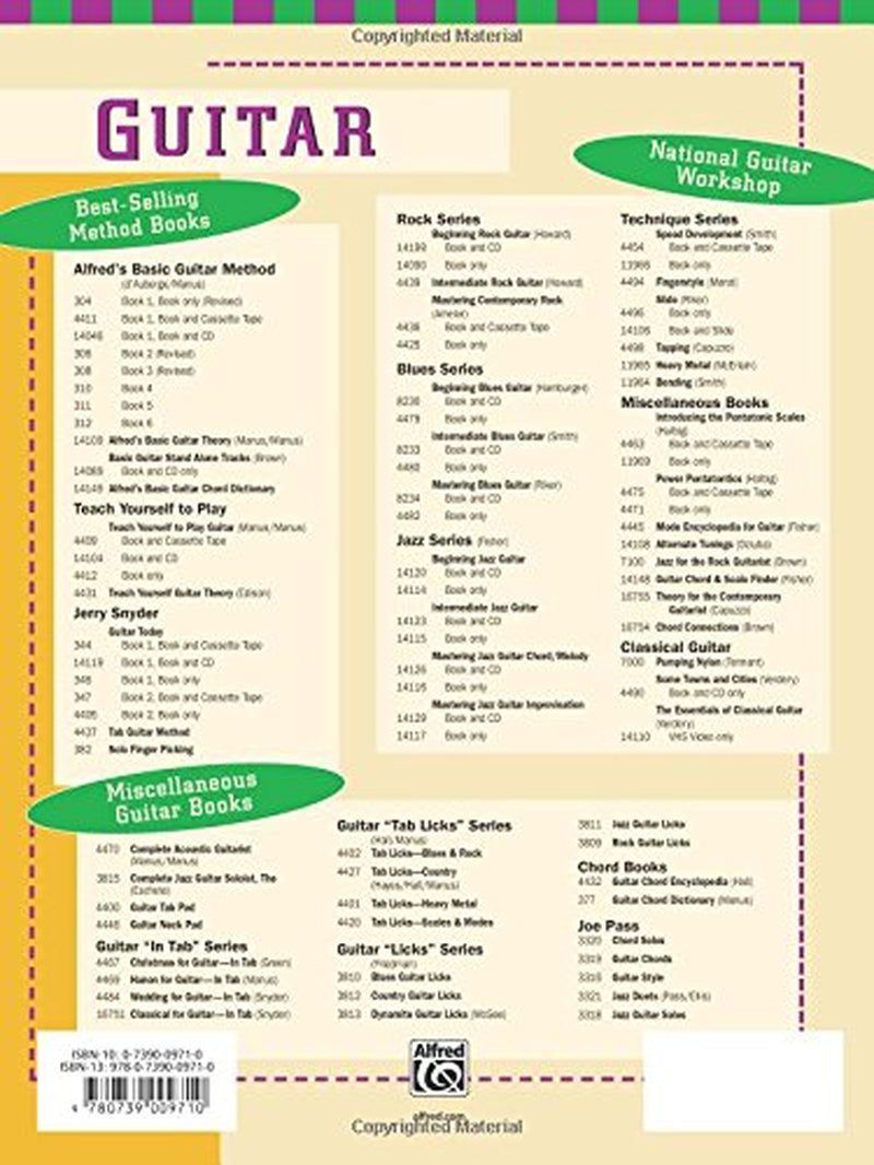 Guitar Chord Progression Encyclopedia: Includes Hundreds of Chords and Chord Progressions in All Styles in All Twelve Keys (The Ultimate Guitarist'S Reference Series)