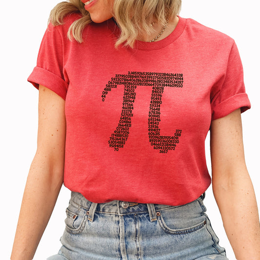 Pi Day Graphic Tee | Math | Pi | Math Person | Gift | Equation | Learn | Teacher | Math Teacher | School