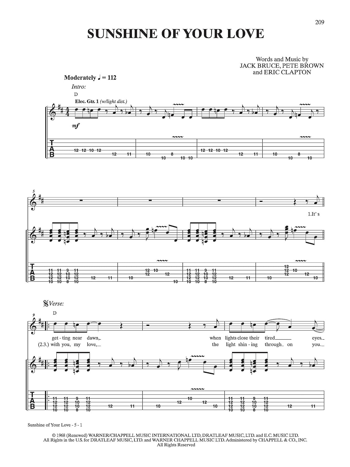 Selections from Rolling Stone Magazine'S 500 Greatest Songs of All Time: Early Rock to the Late '60S (Easy Guitar TAB)