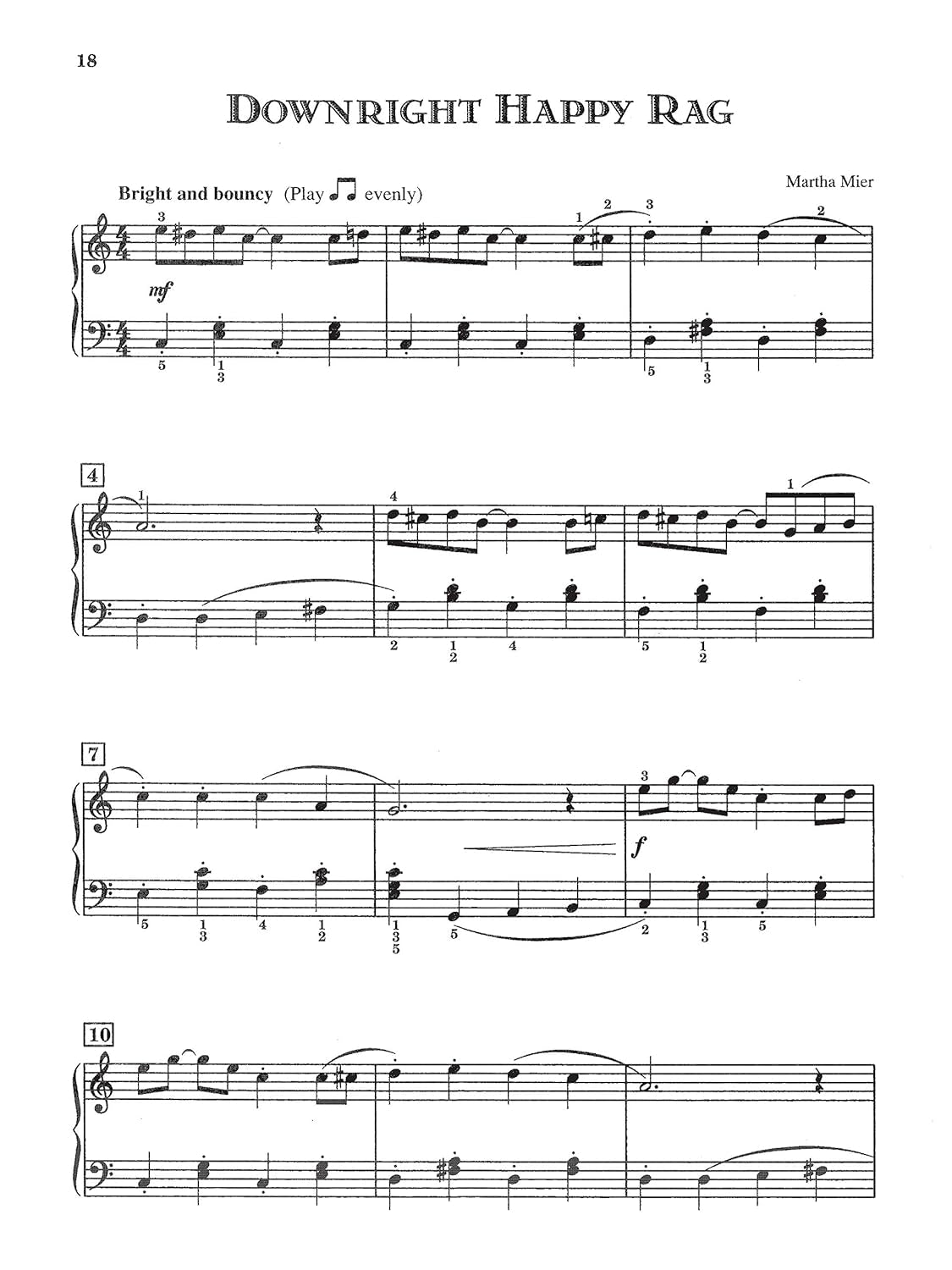 Jazz, Rags & Blues Book 1(Alfred'S Basic Piano Library)