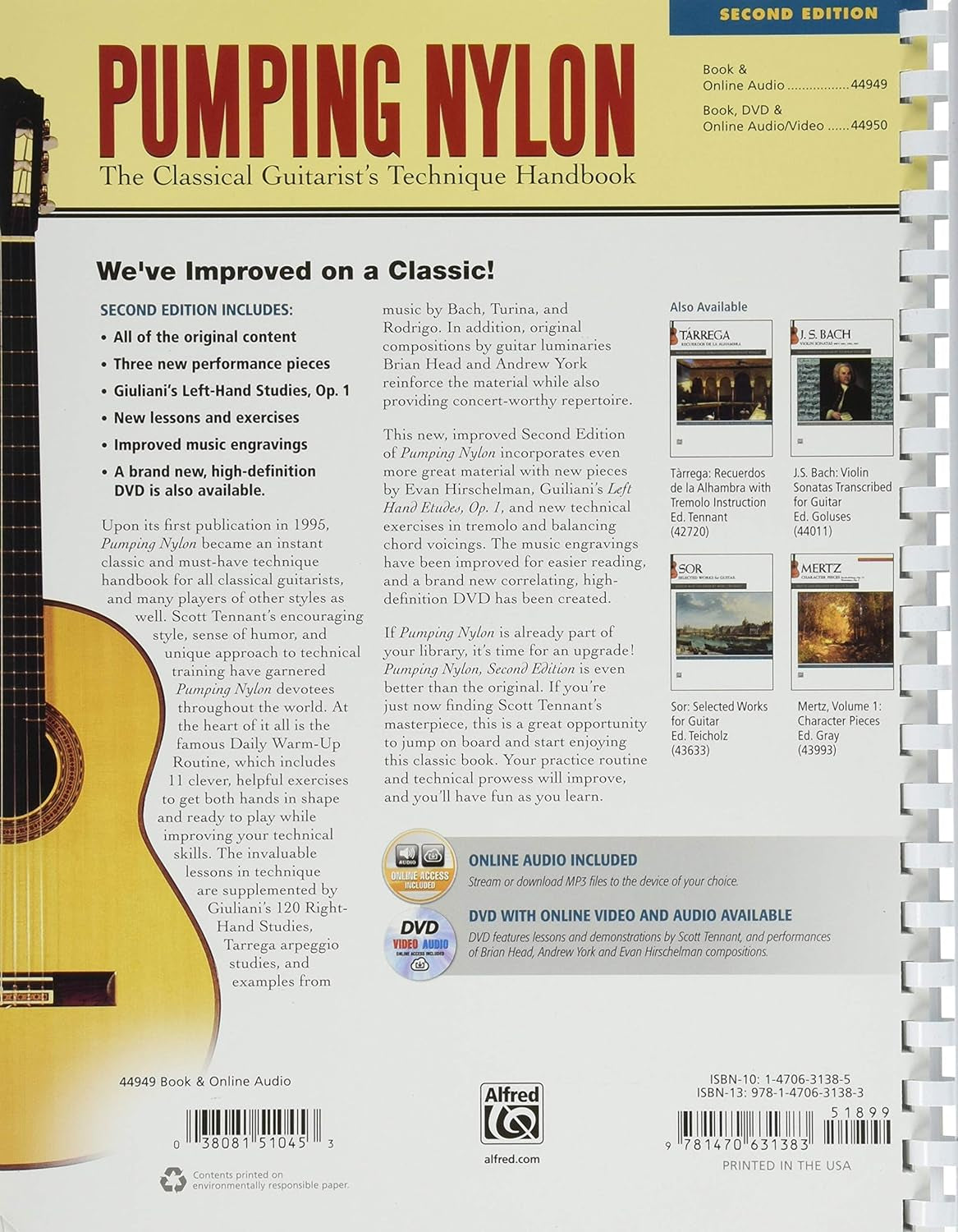 Pumping Nylon: the Classical Guitarist'S Technique Handbook, Book & Online Audio (Pumping Nylon Series)