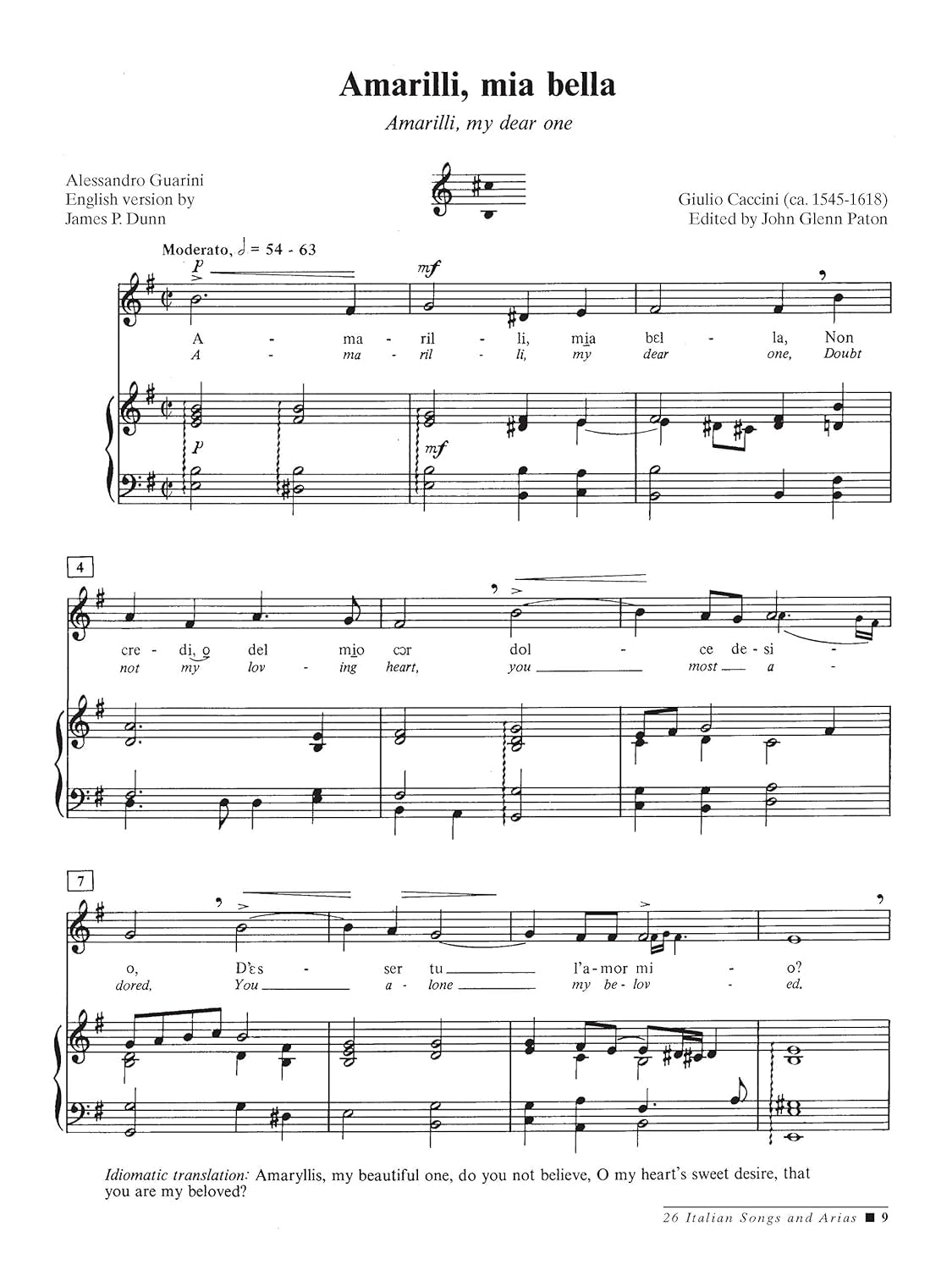 26 Italian Songs and Arias: Medium Low Voice, Book & CD
