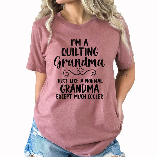 Quilting Grandma Graphic Tee | Grandma | Hobby | Sewing | Quilting | Gift | Mother's Day | Cool Grandma
