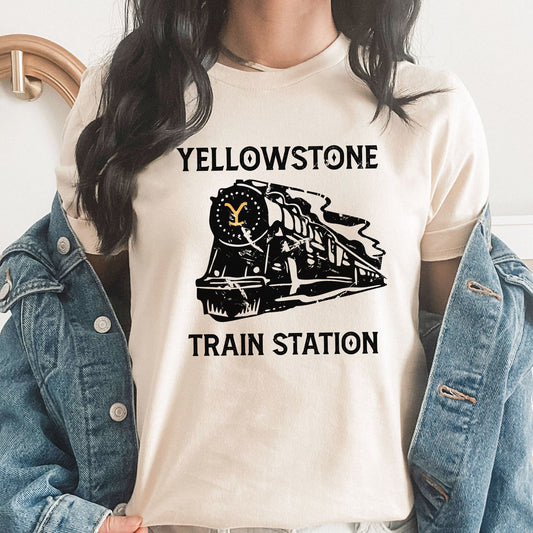 Yellowstone Train Station Graphic Tee | Dutton Ranch | Beth Dutton | Rip | Yellowstone