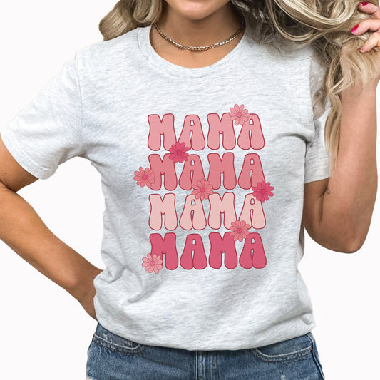 Mama Graphic Tee | Pink Mama | Floral | Barbie | Mother's Day | Mom | Graphic Tee