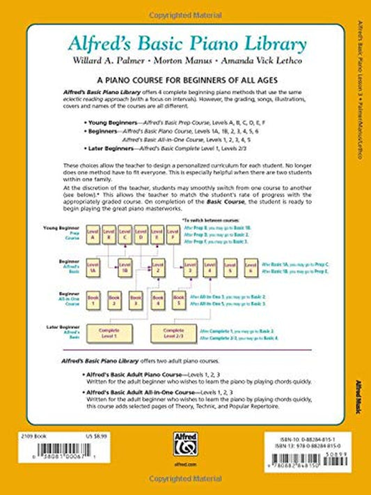 Alfred'S Basic Piano Course: Lesson Book - Level 3