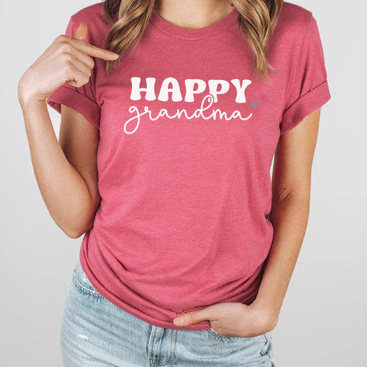 Happy Grandma Graphic Tee | Grandmother | Mother's Day | Mother's Day Gift | Family | World's Greatest
