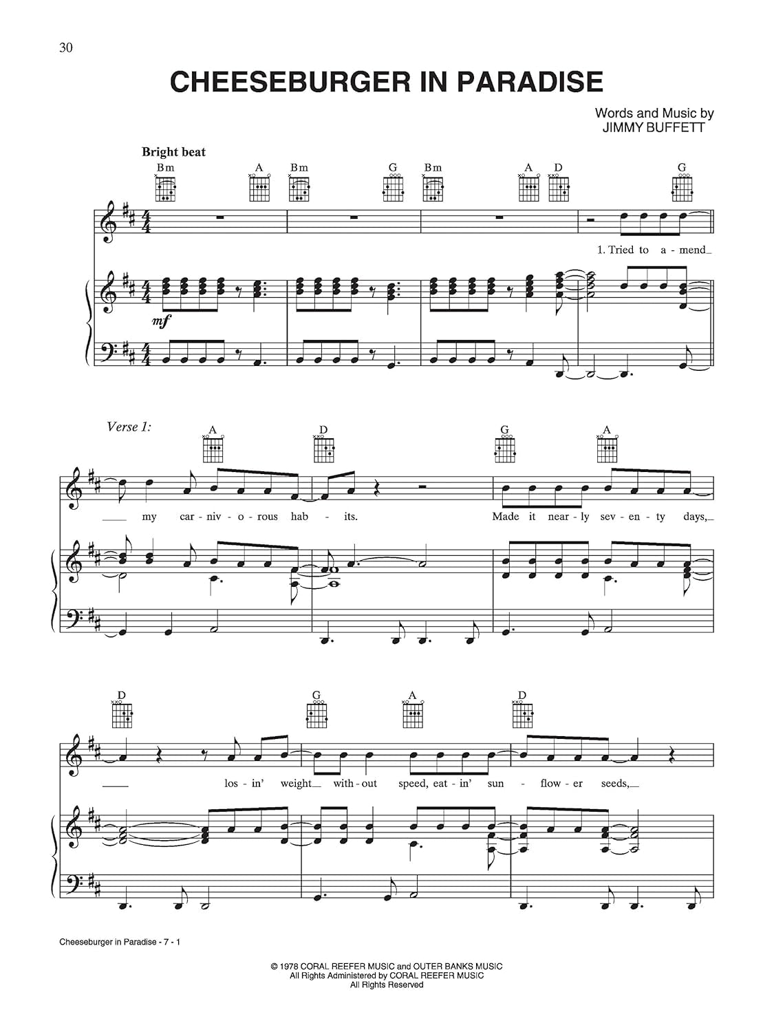 Jimmy Buffett -- Sheet Music Anthology: Piano/Vocal/Guitar