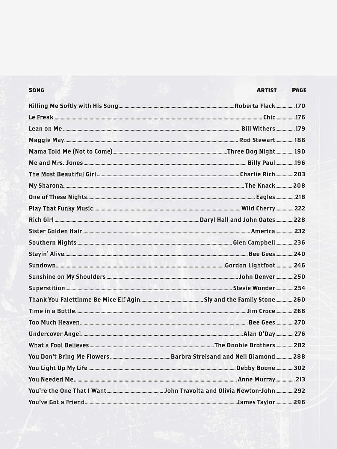 Billboard No. 1 Hits of the 1970S: a Sheet Music Compendium (Piano/Vocal/Guitar) (Billboard Magazine)