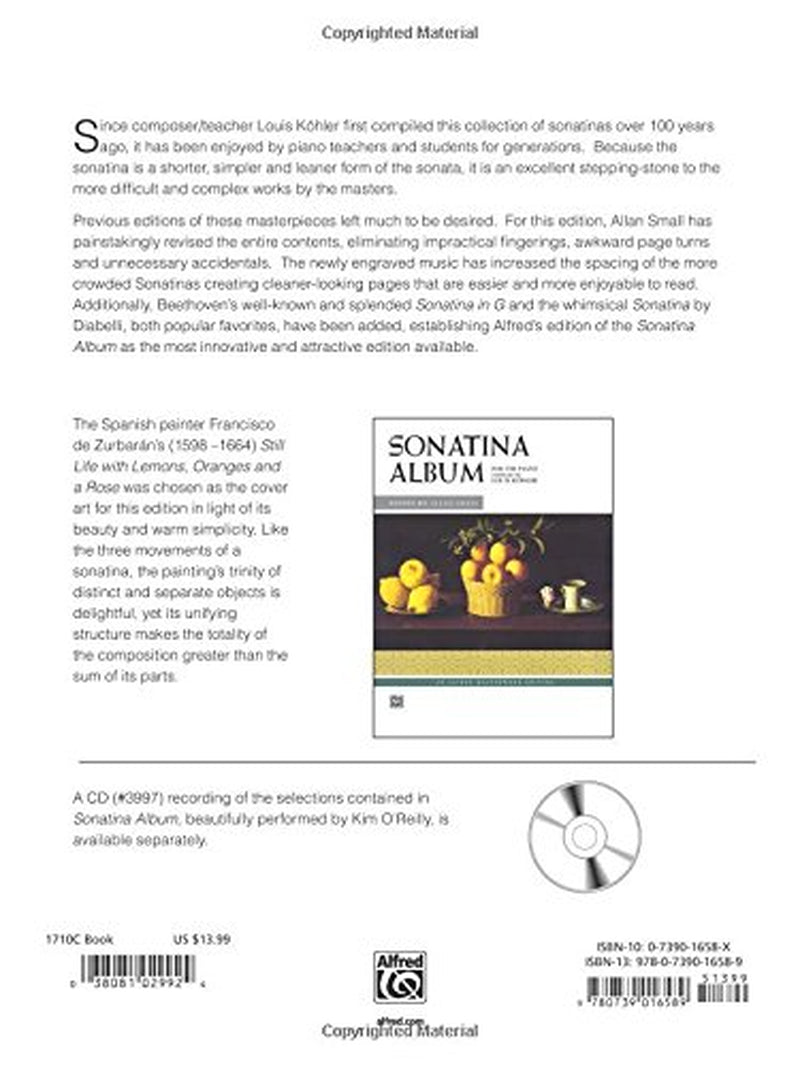 Sonatina Album: a Collection of Favorite Sonatinas, Rondos, and Other Pieces for the Piano