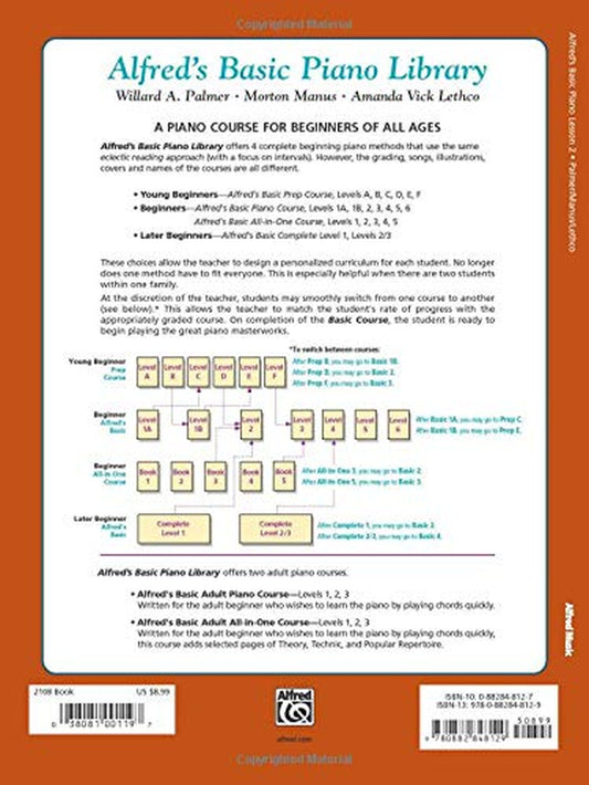 Alfred'S Basic Piano Library Lesson Book, Bk 2 (Alfred'S Basic Piano Library, Bk 2)