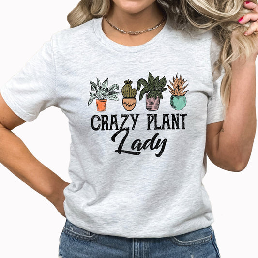 Crazy Plant Lady Graphic Tee | House Plants | I Wet My Plants | Plant Mom | Mother's Day | Gift
