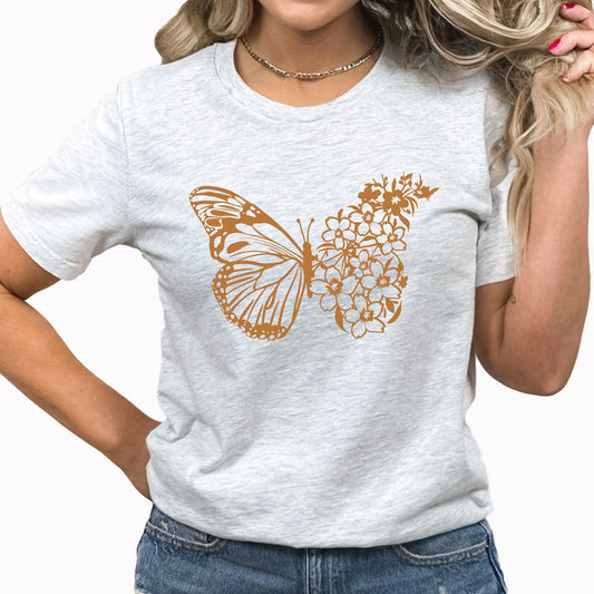 Butterfly Graphic Tee | Wildflower Butterfly | Floral | Boho Butterfly