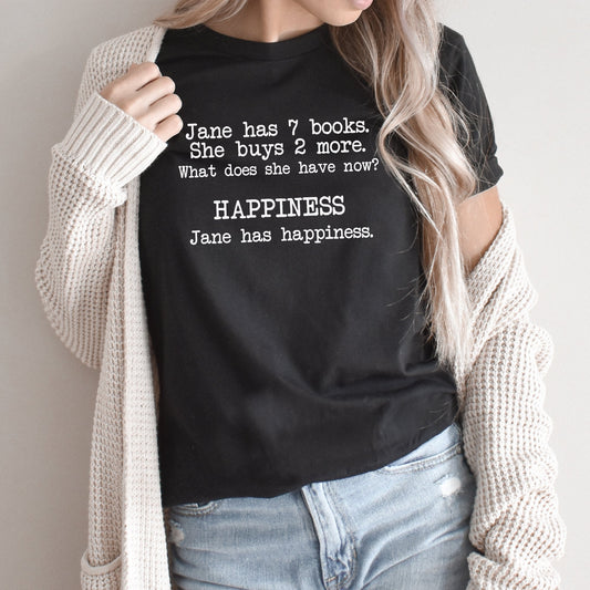 Jane Buys Books Graphic Tee | Reading | Books | Story | Book Lover | Reader | Story Time