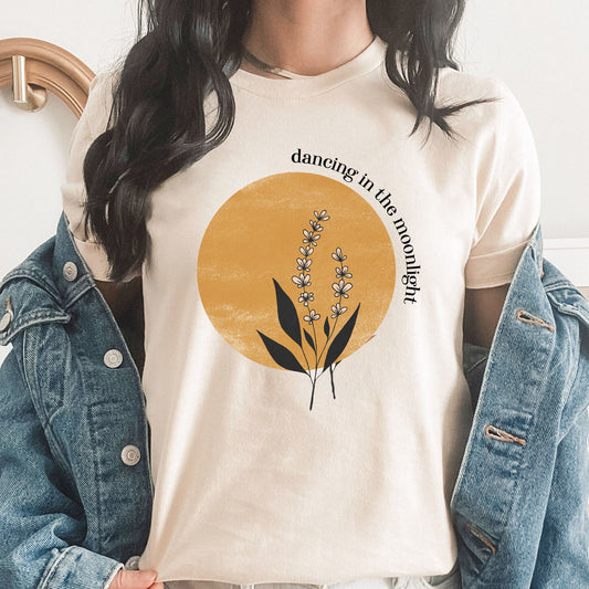 Dancing In The Moonlight Style 2 Graphic Tee | Dance | Perform | Moonlight | Floral | Boho