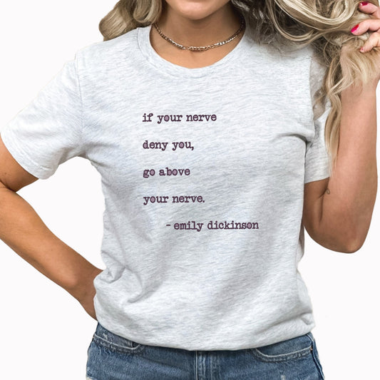 Emily Dickinson Graphic Tee | Classic Poem | Poetry | Author | Writer | Dickinson