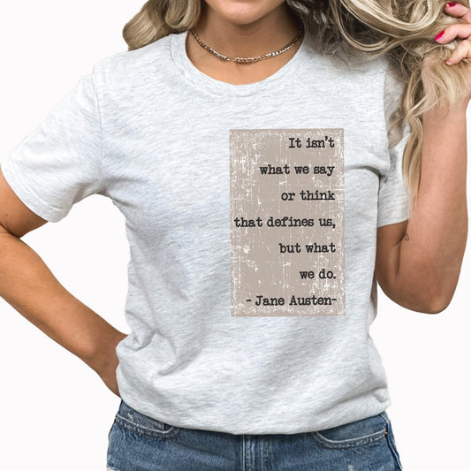 Jane Austen Graphic Tee | Poetry | Author | Read | Books | Jane Austen | Inspirational