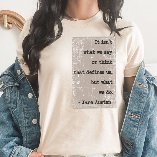 Jane Austen Graphic Tee | Poetry | Author | Read | Books | Jane Austen | Inspirational