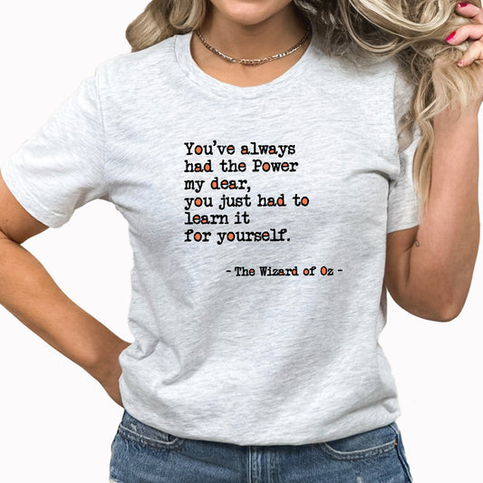 Wizard Of Oz Graphic Tee | Classic Poem | Story | Book | Read