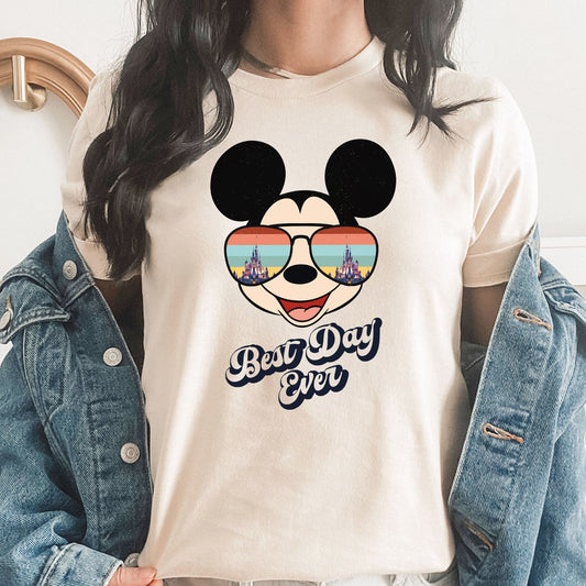 Best Day Ever Minnie Graphic Tee | Mickey Mouse | Sunglasses | Disney | Theme Park | Vacation | Disney Castle | Mouse Ears