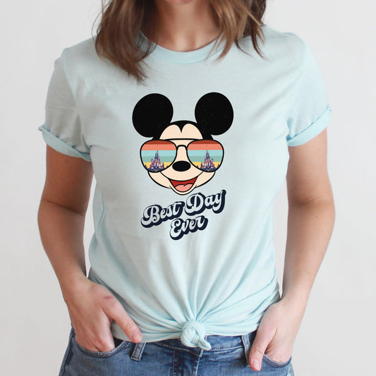 Best Day Ever Minnie Graphic Tee | Mickey Mouse | Sunglasses | Disney | Theme Park | Vacation | Disney Castle | Mouse Ears