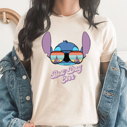 Best Day Ever Lilo Graphic Tee | Disney | Theme Park | Lilo | Theme Park | Sunglasses | Disney Castle | Disney Vacation