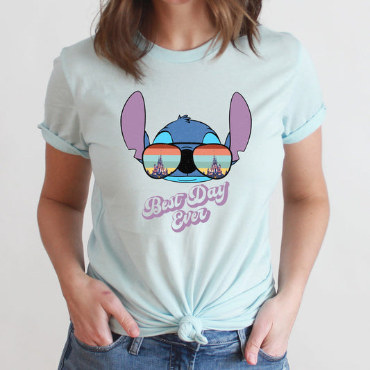 Best Day Ever Lilo Graphic Tee | Disney | Theme Park | Lilo | Theme Park | Sunglasses | Disney Castle | Disney Vacation
