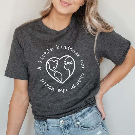 A Little Kindness World Graphic Tee | Scatter Kindness | Be Kind