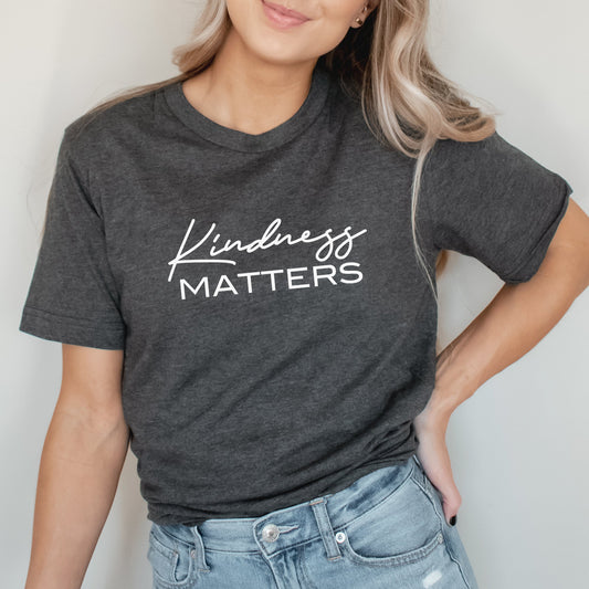 Kindness Matters Graphic Tee | Scatter Kindness | Be Kind | Be Positive