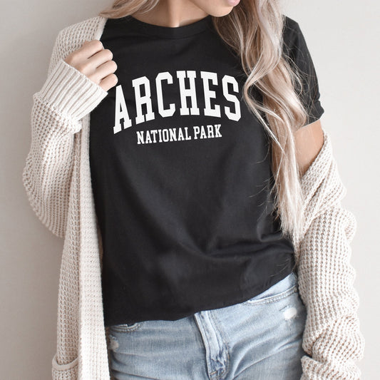 Arches National Park Graphic Tee | White Design | Utah | Adventure | Hiking | Vacation | Trip | Site Seeing | Red Rock