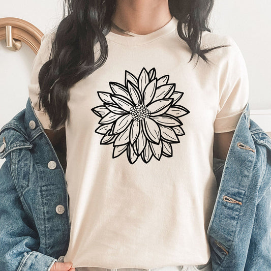 Dahlia Graphic Tee | Flower | Summer Floral | Summer Soul | Dahlia