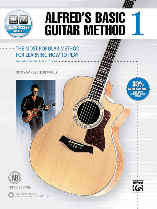 Alfred'S Basic Guitar Method, Bk 1: the Most Popular Method for Learning How to Play, Book & Online Audio (Alfred'S Basic Guitar Library, Bk 1)