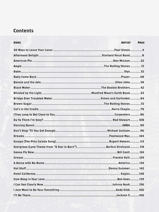 Billboard No. 1 Hits of the 1970S: a Sheet Music Compendium (Piano/Vocal/Guitar) (Billboard Magazine)