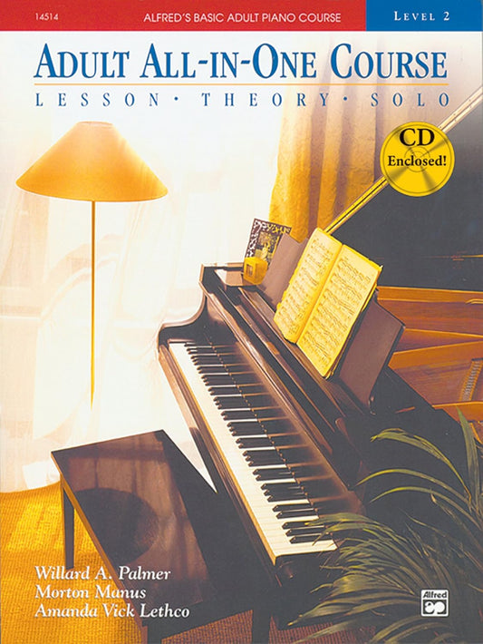 Alfred'S Basic Adult Piano Course, All-In-One, Level 2 W/Cd [STUDENT EDITION] (Alfred'S Basic Adult Piano Course, Bk 2)