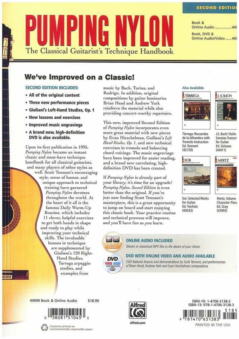 Pumping Nylon: the Classical Guitarist'S Technique Handbook, Book & Online Audio (Pumping Nylon Series)