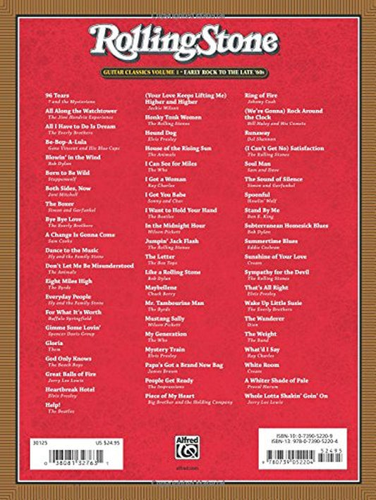 Selections from Rolling Stone Magazine'S 500 Greatest Songs of All Time: Early Rock to the Late '60S (Easy Guitar TAB)