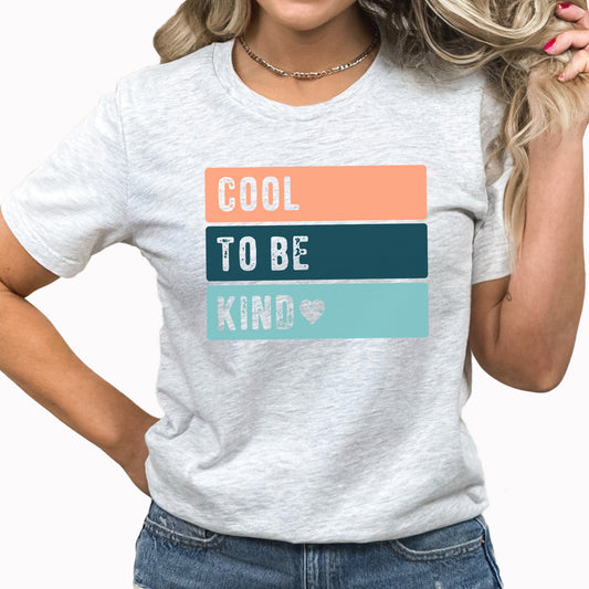 Cool To Be Kind Graphic Tee | Be Kind | Kindness | Positive | Be Happy | Retro