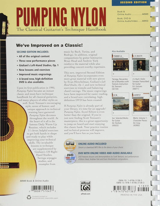 Pumping Nylon: the Classical Guitarist'S Technique Handbook, Book & Online Audio (Pumping Nylon Series)