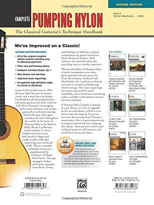 Pumping Nylon -- Complete: the Classical Guitarist'S Technique Handbook, Book & Online Video/Audio (Pumping Nylon Series)