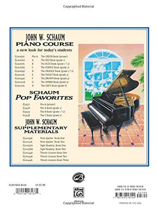 John W. Schaum Piano Course: a -- the Red Book