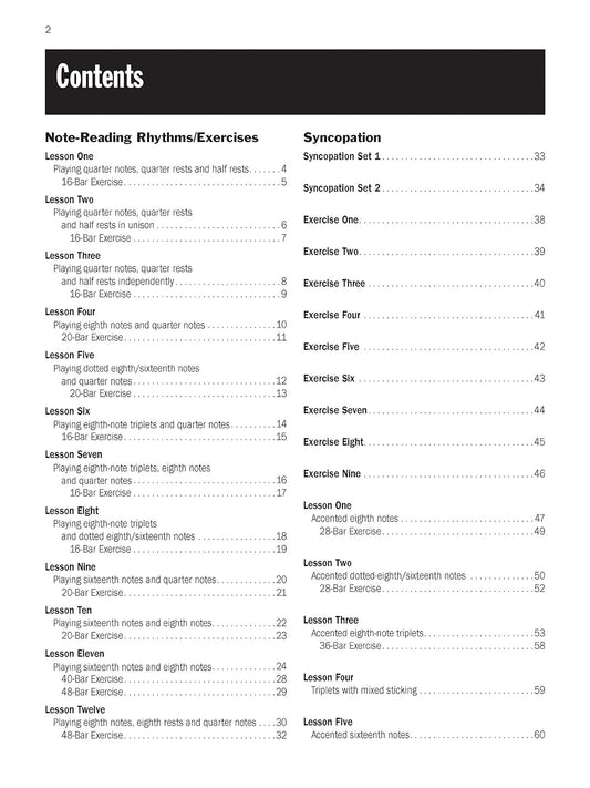 Progressive Steps to Syncopation for the Modern Drummer (Ted Reed Publications)